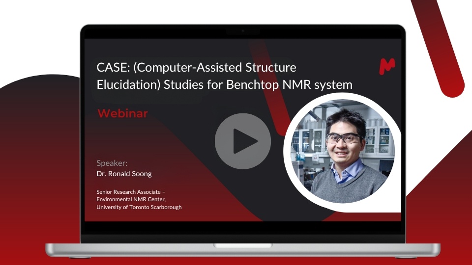 Webinar recorded session CASE benchtop NMr - University of Toronto